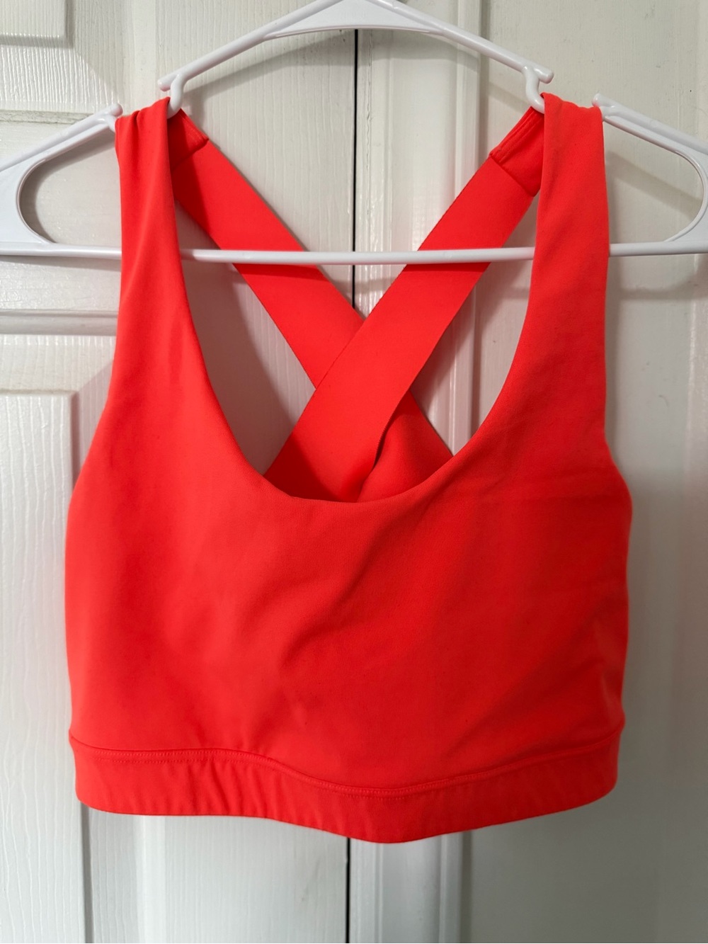 Old Navy Coral Cross-Back Sports Bra